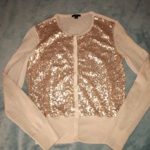 Ann Taylor Women's Sequin Long Sleeve Sweater( Size Small)